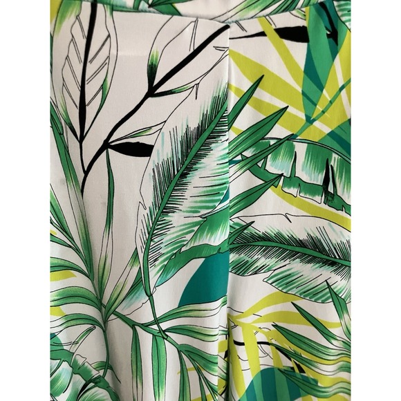 Susan Graver Women's XL Liquid Tropical Crop Pants Cruise Relaxed ‎Resort Comfy - Picture 4 of 9